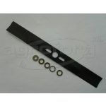 Fűnyíró kés  450 mm, univerzális egyenes, betétgyűrűvel utángyártott MOG921/R