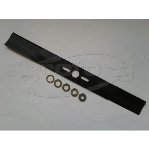Fűnyíró kés  480 mm, univerzális egyenes, betétgyűrűvel utángyártott MOG922/R