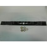 Fűnyíró kés  530 mm, univerzális egyenes, betétgyűrűvel utángyártott MOG924/R