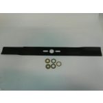 Fűnyíró kés  530 mm, univerzális egyenes, betétgyűrűvel utángyártott MOG924/R