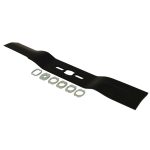 Fűnyíró kés  450 mm, univerzális hajlított, betétgyűrűvel utángyártott MOG987/R