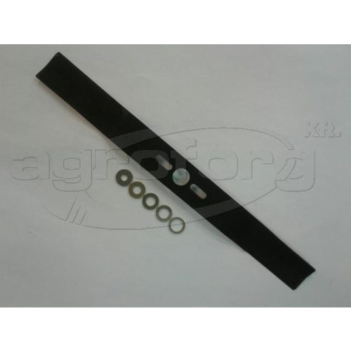 Fűnyíró kés  510 mm, univerzális hajlított, betétgyűrűvel utángyártott MOG989/R