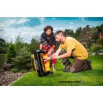 Gyepszellőztető gyűjtős elektromos Riwall REV 3816 1600 w, 38 cm, késes és rugós tengely REV 3816