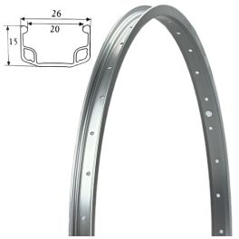 Felni SNM 26" alu 36H 15152