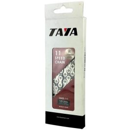   TAYA Onze-111 11 sebességes kerékpárlánc ezüst/szürke 120L 24610