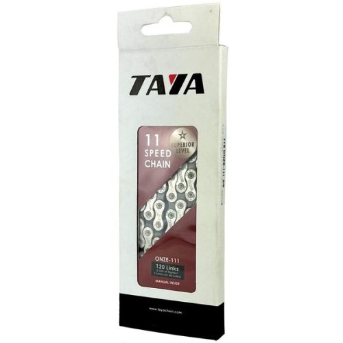 TAYA Onze-111 11 sebességes kerékpárlánc ezüst/szürke 120L 24610