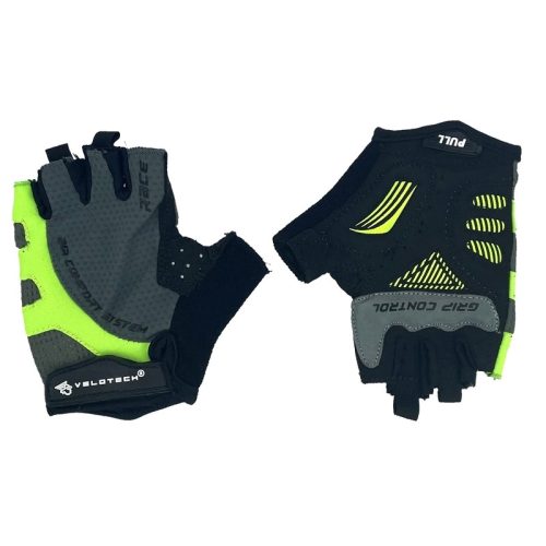 VELOTECH Felnőtt rövid ujjú kesztyű zöld L/XL 54056