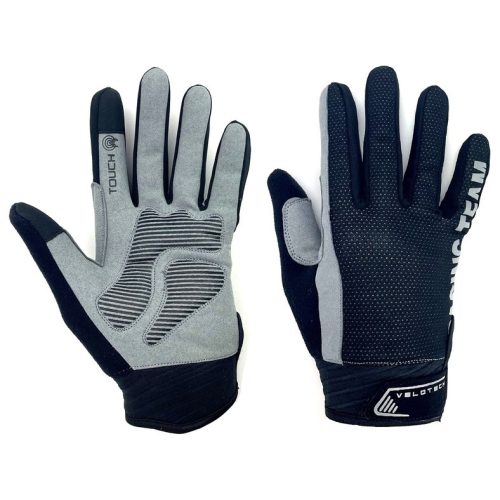 VELOTECH Felnőtt hosszú ujjú kesztyű szürke L/XL 54092