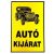 JKH Tábla műanyag A4 AUTÓKIJÁRAT 3427150