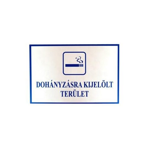 JKH Tábla műanyag A4 DOHÁNYZÁSRA TERÜLET 3427155