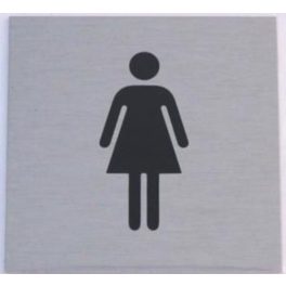 JKH Tábla alu öntapadós 60 x 60 mm NőI WC 3427172