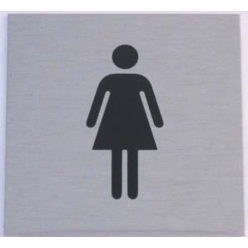 JKH Tábla alu öntapadós 60 x 60 mm NőI WC 3427172