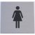 JKH Tábla alu öntapadós 60 x 60 mm NőI WC 3427172