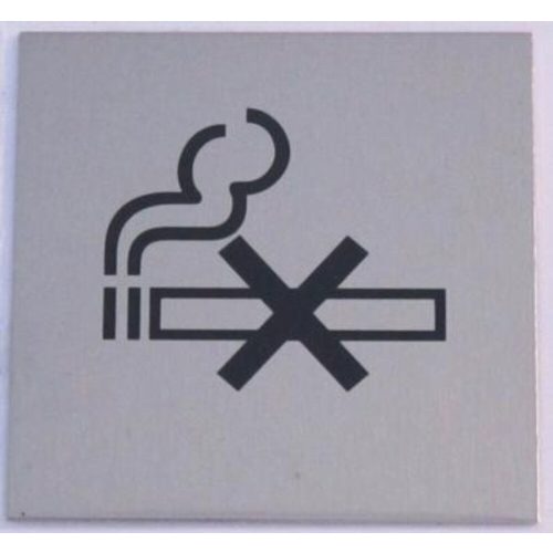 JKH Tábla alu öntapadós 60 x 60 mm NEM DOHÁNYZÓ 3427175