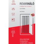 Rovarháló függöny 95x215cm 4-részes poliészter szürke basic 8911325