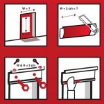 Rovarháló függöny 95x215cm 4-részes poliészter szürke basic 8911325