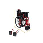 Kerekesszék MOBIAK HEAVY DUTY extra nagy teherbírású összecsukható önhajtós 0808527 11.0.5895.00