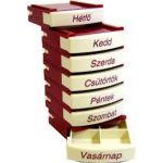 Gyógyszeradagoló heti MEDIBOX bordó