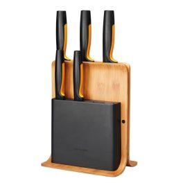 Fiskars FF Késblokk bambusz 5 késes - 1057552
