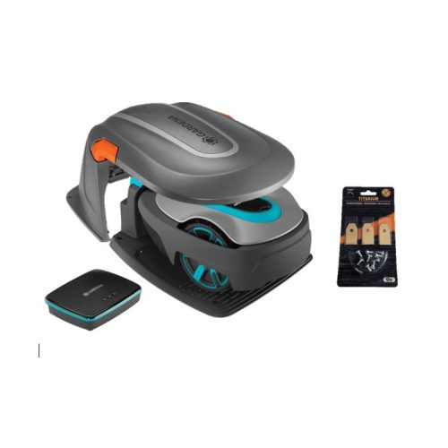 Gardena smart sileno 600 robot /Lona/ + robot garázs + ajándék 3 kés készlet - 19603-15020
