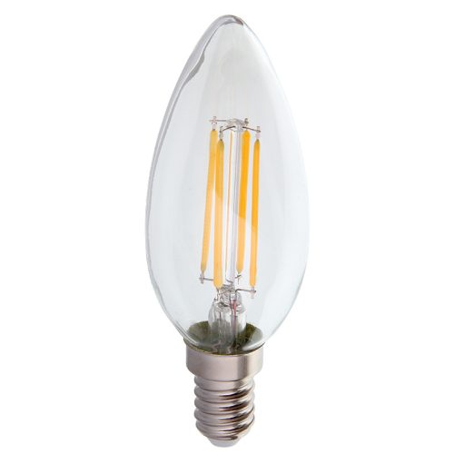 ISKRA LED izzó C37 E14 4W 2700K FILAMENT - 3830038915307