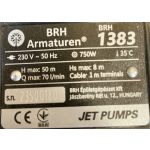 BRH JET típusú önfelszívó locsolószivattyú 750W, csatl:2x1', - BRH-1383