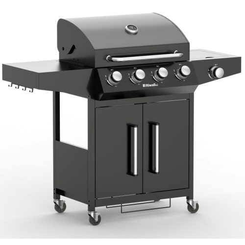 Riwall RGG 41 gázüzemű grillsütő 15 kW, 4+1 gázégővel (XL csomag) - GB01A2401114B_hu