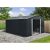 Riwall RMSA 12x10 Anthracite fém kerti tároló 3 x 3,7 m nyeregtetővel (antracit) - SD-X1210-H170C-A