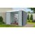 Riwall RMSP 6x8 fém kerti tároló 2,4 x 1,8 m lapostetővel (antracit) - SM-F68K-H158-A