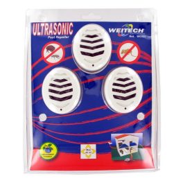   Weitech Ultrahangos kártevő riasztó 45m2, 3db/csomag /hálózatról működik - WK3523