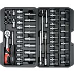 YATO Dugókulcs klt. 56 részes 1/4 col: 4-13 mm CrV - YT-14501