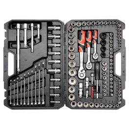   YATO Dugókulcs klt. 120 részes 1/2 col 20-32, 1/4 col 4-13, 3/8 col 9-17 profi - YT-38801