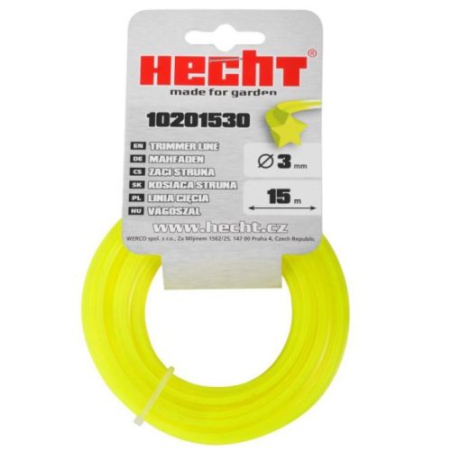 HECHT10201530 szegélynyíró damil csillag 3,0x15m