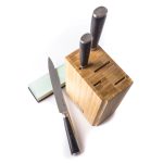 G21 Gourmet Premium Késkészlet 3db-os bambusz késtartóban csiszolókővel 6002298