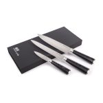 G21 Gourmet Premium Késkészlet 3db-os bambusz késtartóban csiszolókővel 6002298