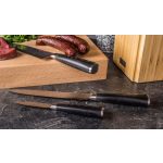 G21 Gourmet Premium Késkészlet 3db-os bambusz késtartóban csiszolókővel 6002298