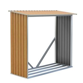 Tüzifa tároló G21 WOH 136-182x75 cm barna 63900495
