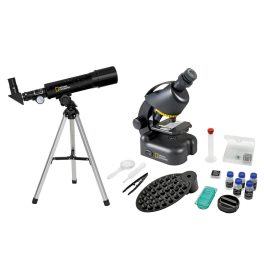   Bresser National Geographic készlet: 50/360 AZ teleszkóp és 40x–640x mikroszkóp 73384