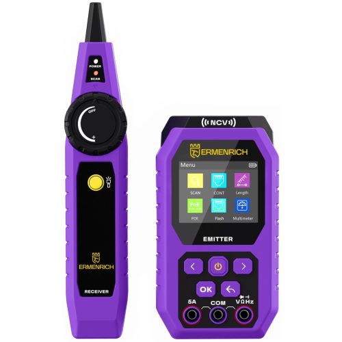 Ermenrich Ping SM75 kábeltesztelő multiméterrel 84553