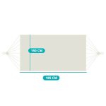 Kétszemélyes függőágy natúr HOP1000120-6