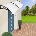 Műanyag előtető 240x90 cm fehér színben HOP1000696-3