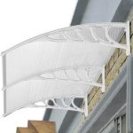 Műanyag előtető 240x90 cm fehér színben HOP1000696-3