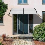 Műanyag előtető 240x90 cm fekete színben HOP1000696-4