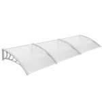 Műanyag előtető 90x300cm fehér HOP1000696-5