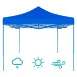 Összecsukható kerti pavilon 2,9x2,9m kék HOP1000712-1