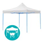 Összecsukható kerti pavilon 2,9x2,9m fehér HOP1000712-3