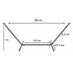 Tartóállvány ajándék kétszemélyes függőággyal piros