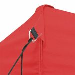 Összecsukható kerti pavilon 2,9x5,7m piros HOP1000737-2