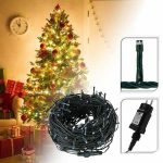 240LED-es karácsonyi fényfüzér 27m 8-mozgó beállítással meleg fehér HOP1000746-1