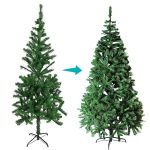 Nordmann műfenyő 120cm-es, fém talppal 230db ággal HOP1000749